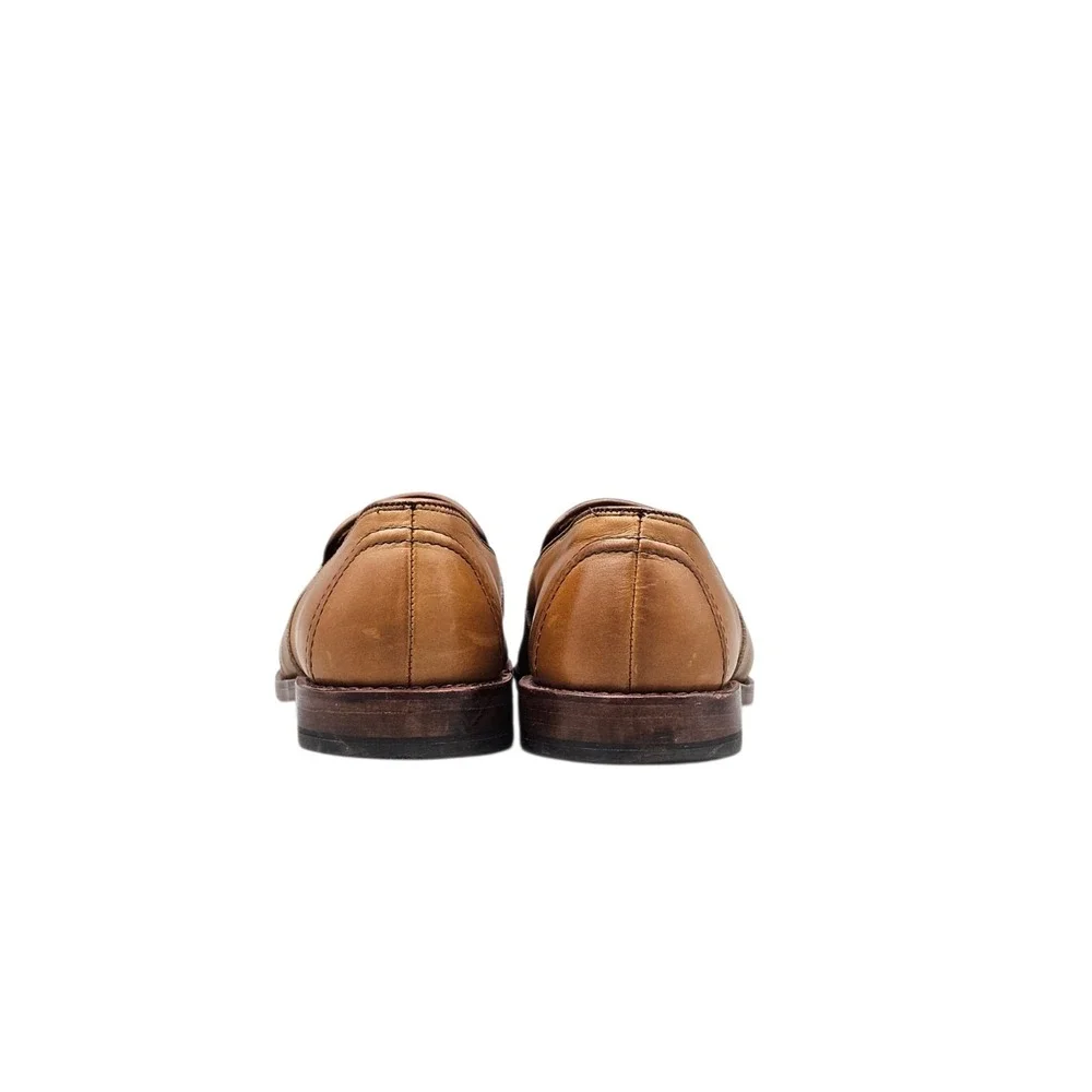 Allen Edmonds Mens Size 9.5 EEE Xtra Wide EUC Randolph Tan Leather Penny Loafers